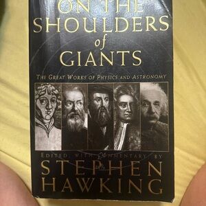 On the Shoulders of Giants by Stephen Hawking - Black & Gold Cover